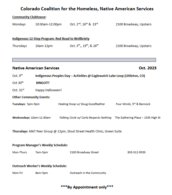 calendar for NAS october
