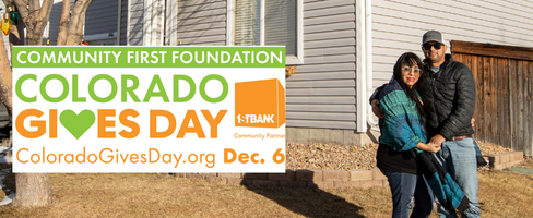 colorado gives day prompt 2022 -  Former client Alma and her husband at their new home